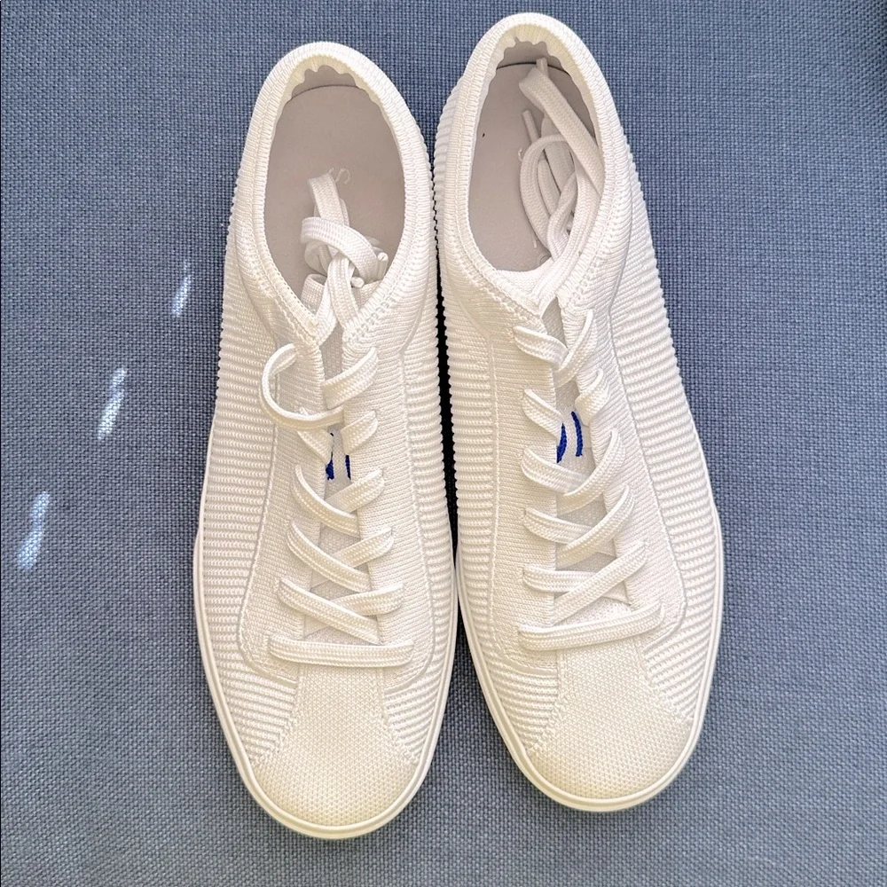 New Rothy’s The Lace Up Sneaker in Bright White - Women’s Size 9 - Picture 2 of 8
